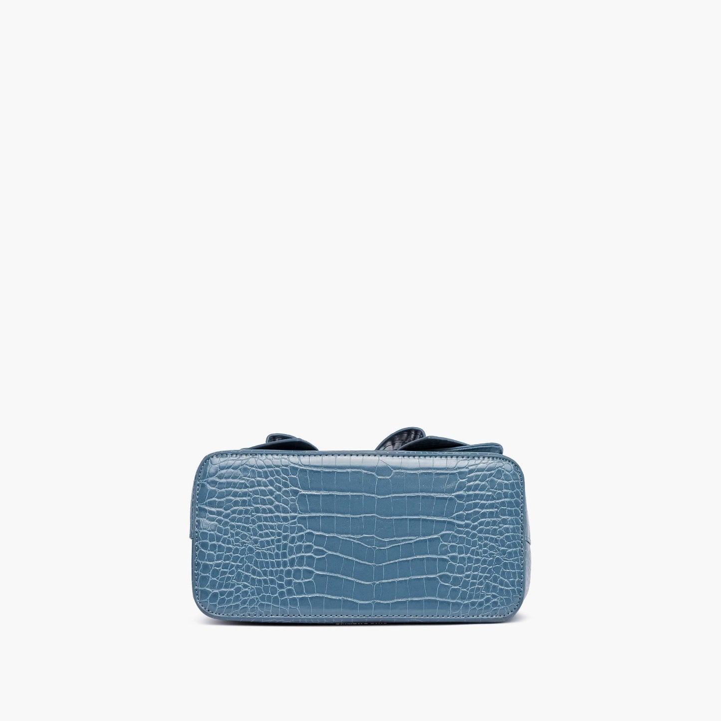 Celia Double Bowtie Embossed Crossbody: Cognac