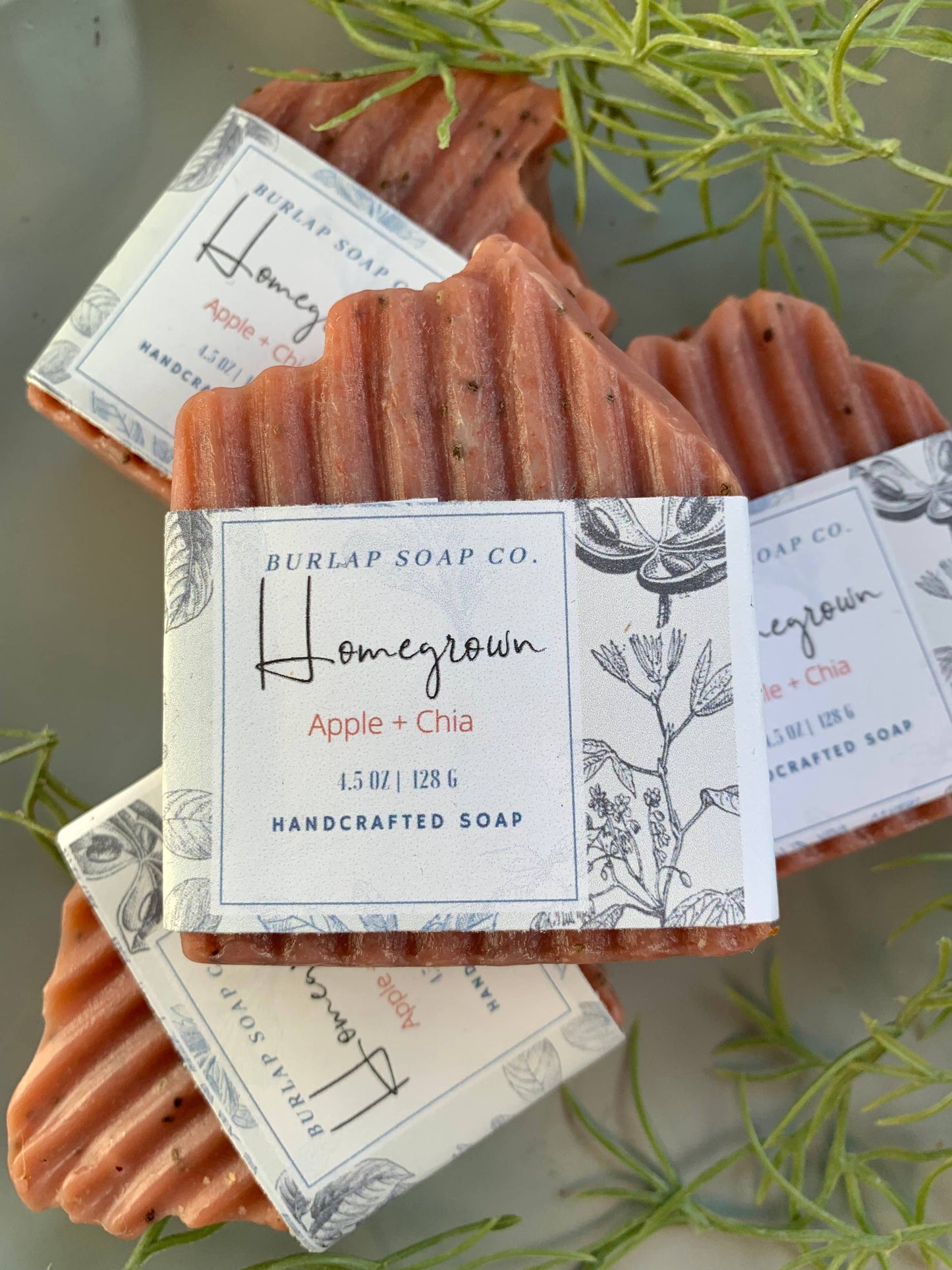 Homegrown Apple + Chia Handcrafted Artisan Soap