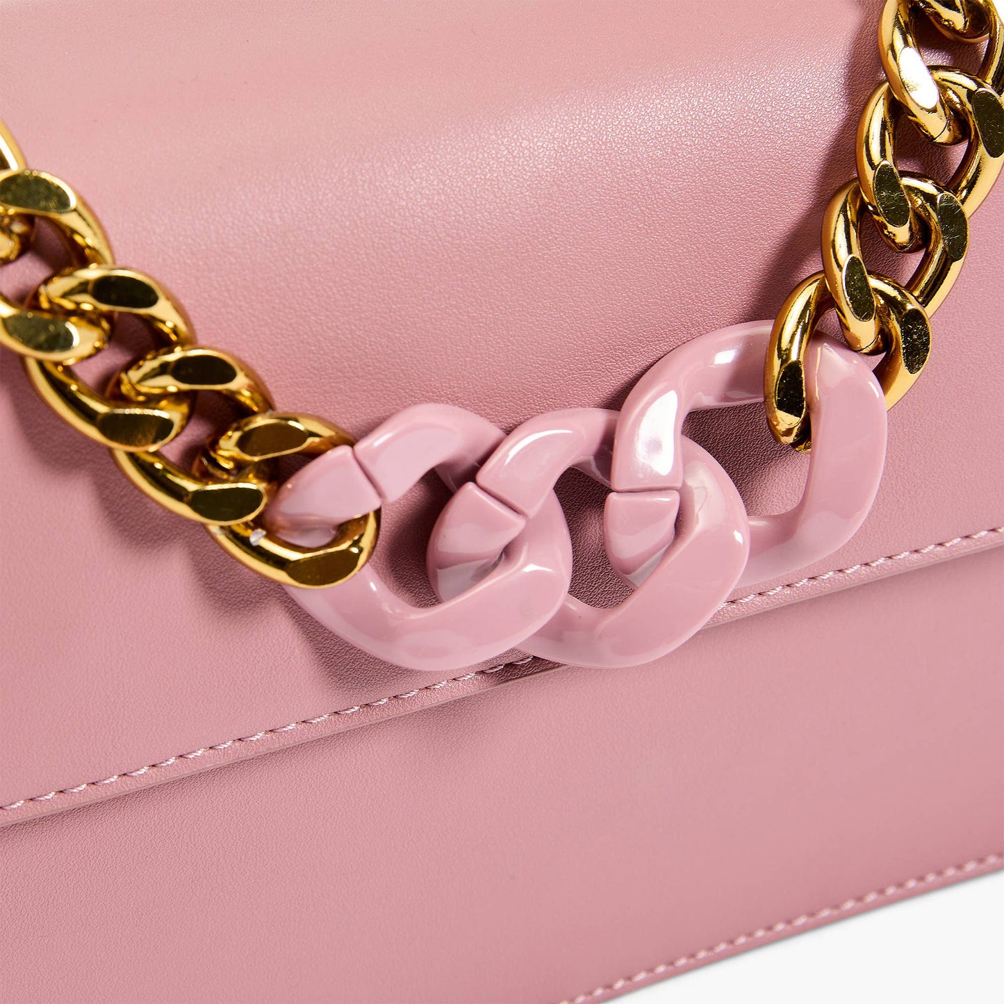 Ellie Chain Crossbody: Mauve