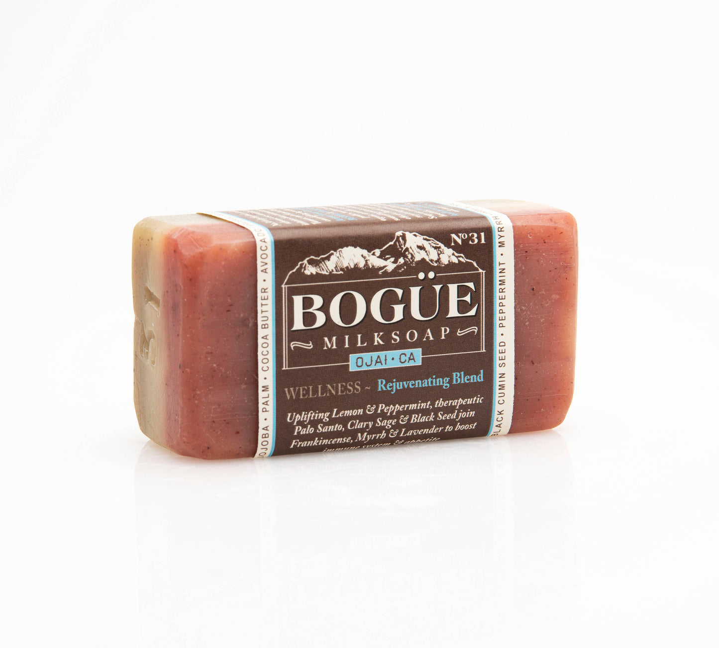 Bogue Milk Soap - No.31 WELLNESS Rejuvenating Blend GOAT MILK Bar Soap 4.5oz