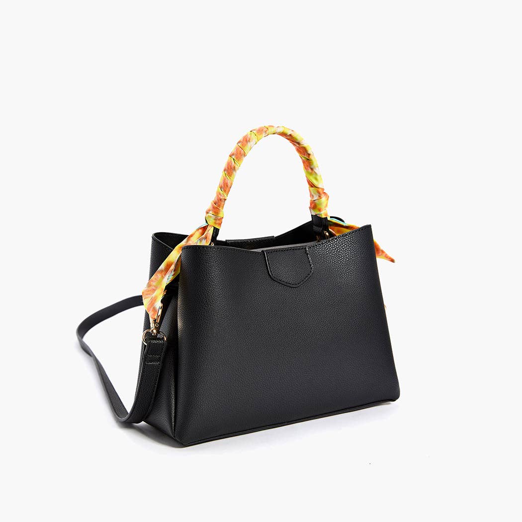 Soleil Top Handle Satchel: Yellow