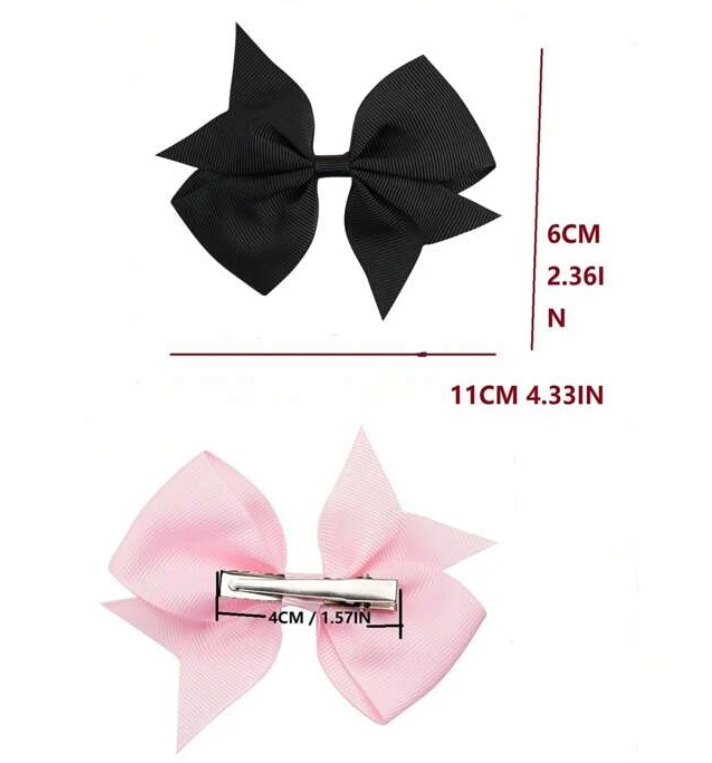 Miss Q Baby - 80pcs Little Girls Color Hair Clip - 4 inch