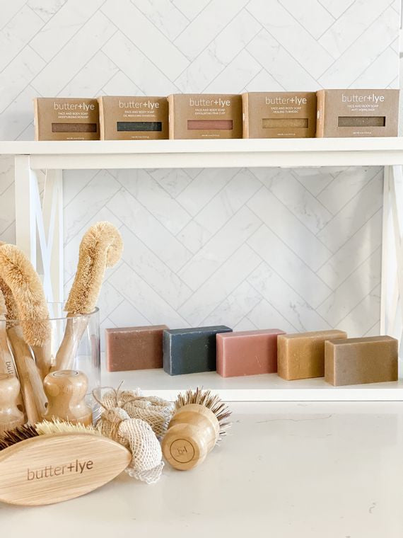 Exfoliating Pink Clay Face and Body Soap 4oz