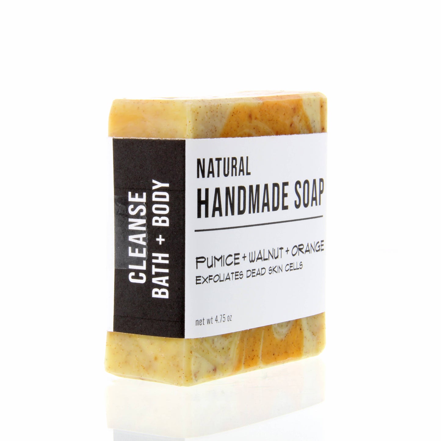 Cleanse Bath and Body - Orange Pumice Exfoliant - Handmade Bar Soap - Citrus Scent