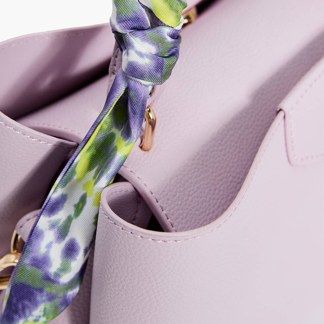 Soleil Top Handle Satchel: Yellow