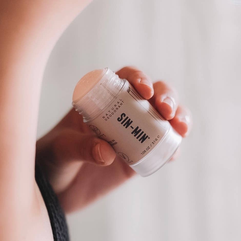SIN-MIN - Natural Deodorant - Aluminum-Free (Sweet Cinnamon + Vanilla)
