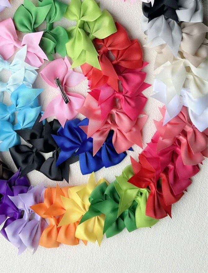Miss Q Baby - 80pcs Little Girls Color Hair Clip - 4 inch