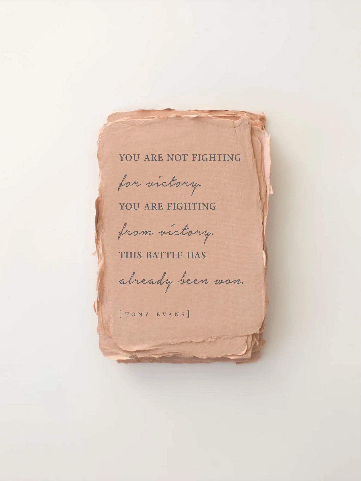 "The Battle Has Already Been Won" Encouragement Card
