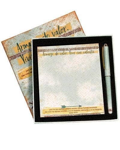 Divinity Boutique - Spanish Square Box Pad Pen Set