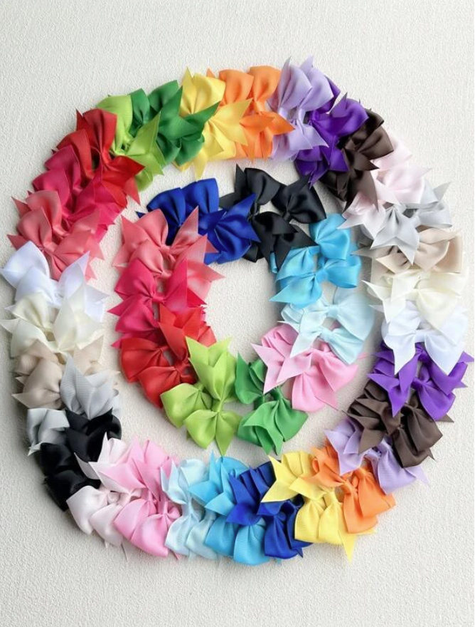 Miss Q Baby - 80pcs Little Girls Color Hair Clip - 4 inch