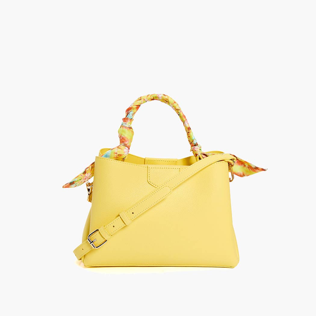 Soleil Top Handle Satchel: Yellow