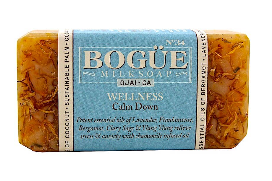 Bogue Milk Soap - No.34 WELLNESS Calm Down Blend Goat Milk Bar Soap 4.5oz