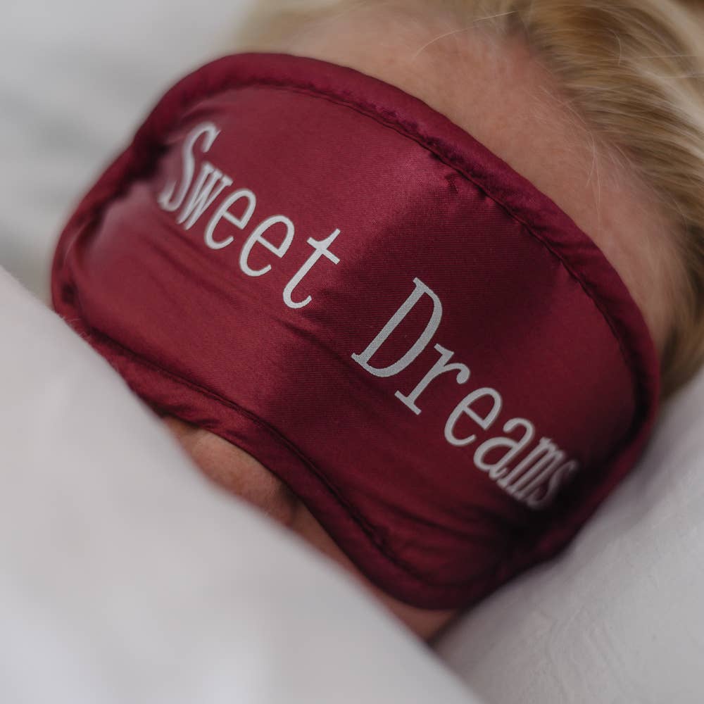 Croll & Denecke - Satin eye eye mask, 'Sweet Dreams' Sleep Wellness: Pink