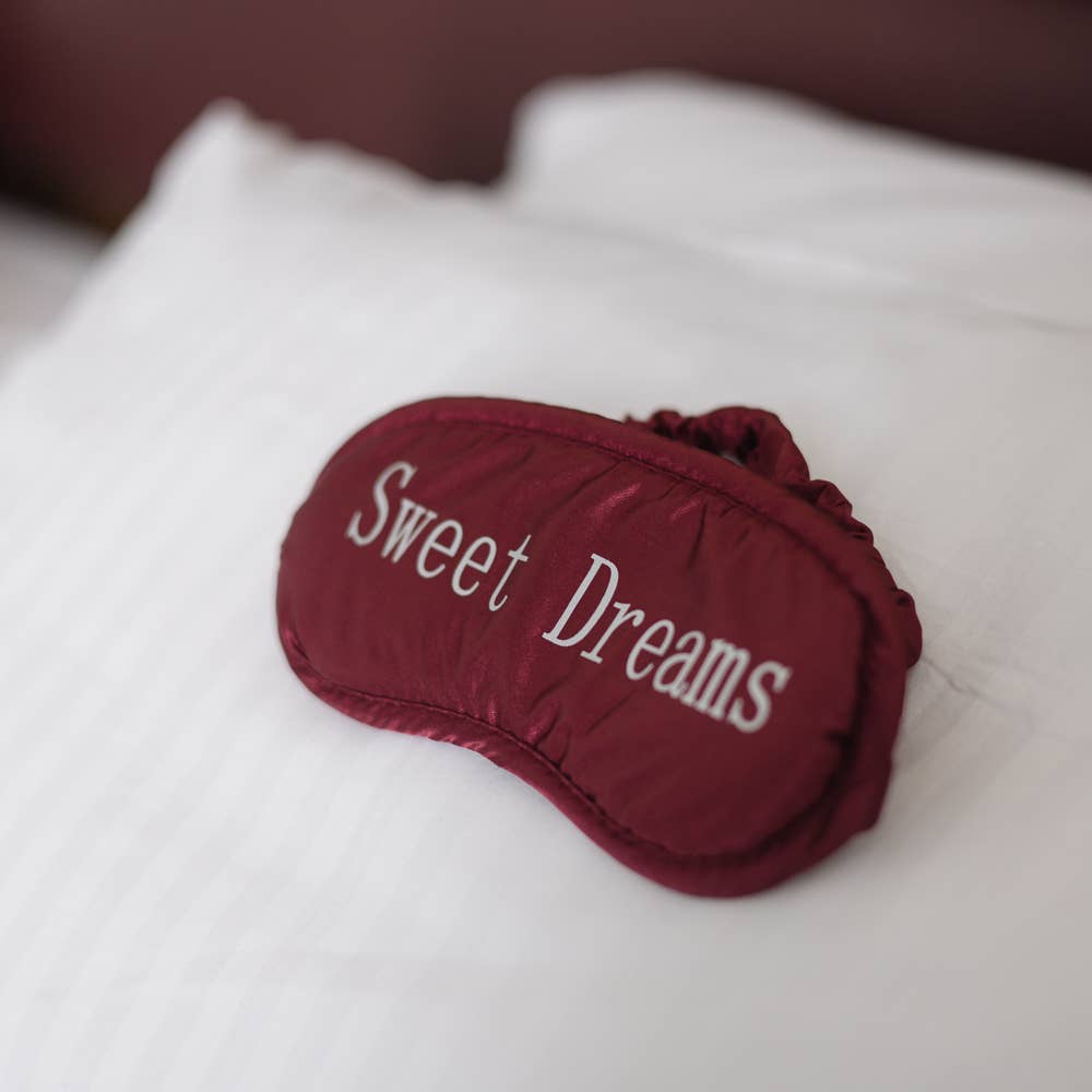 Croll & Denecke - Satin eye eye mask, 'Sweet Dreams' Sleep Wellness: Pink