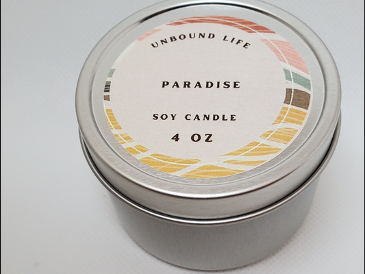 Paradise scented Soy Candle