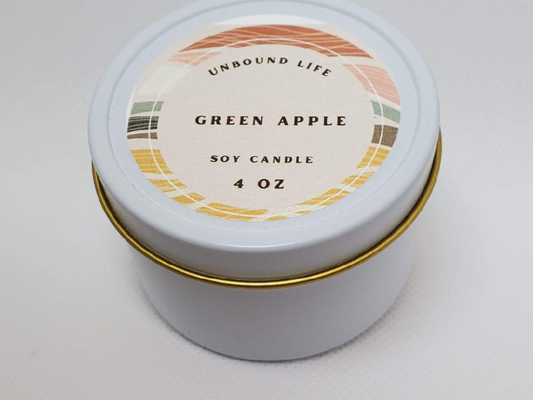 Green Apple scented Soy Candle