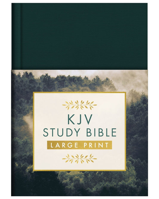 Kjv Study Bible, Large Print [Gold Evergreen]