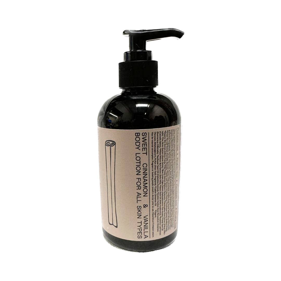 SIN-MIN - Body Lotion - 8oz  (Sweet Cinnamon & Vanilla Scented)