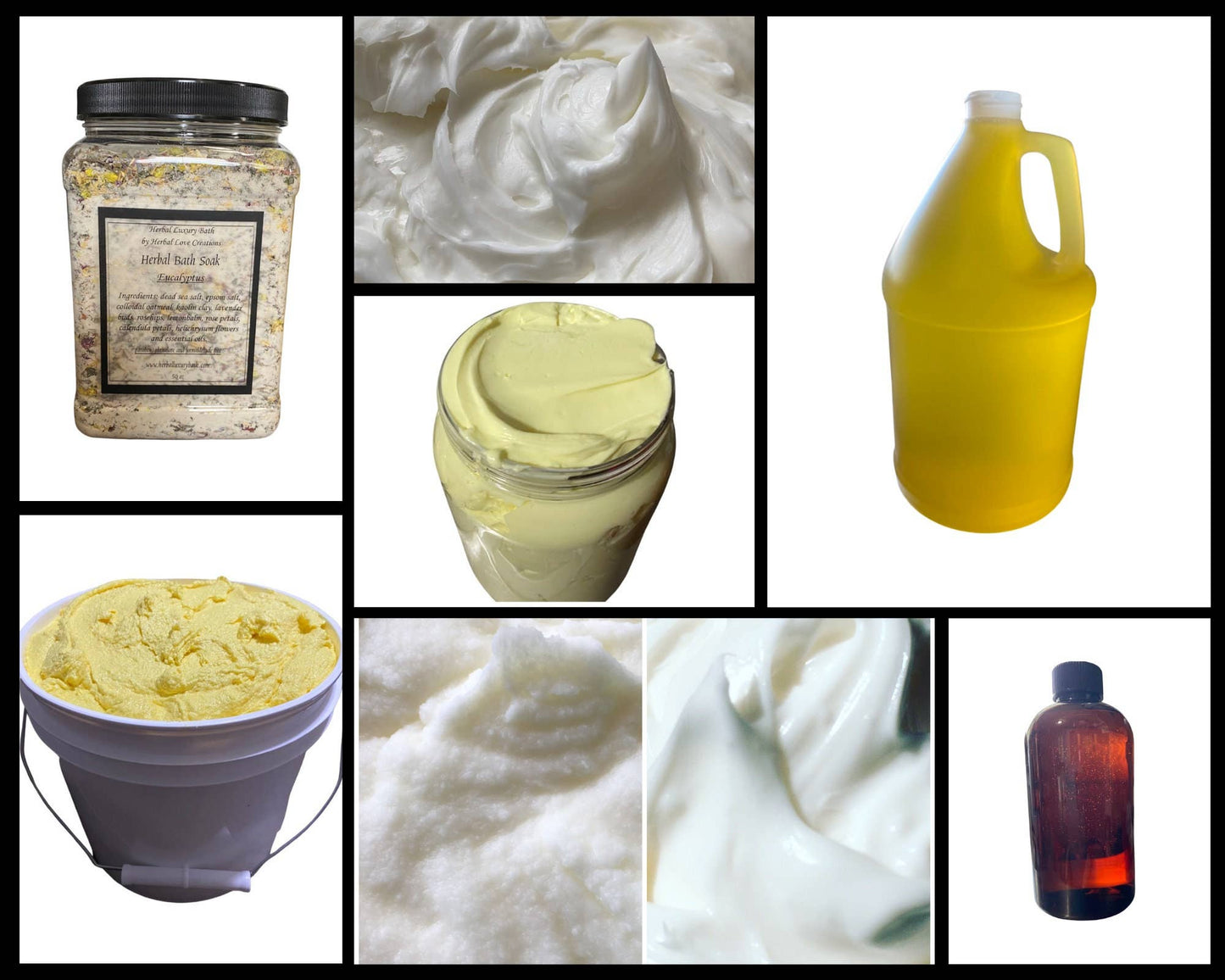 Herbal Love Creations- Luxury Bath and Body - Samples - Wholesale Bath and Body: 2oz Triplebutter Crm