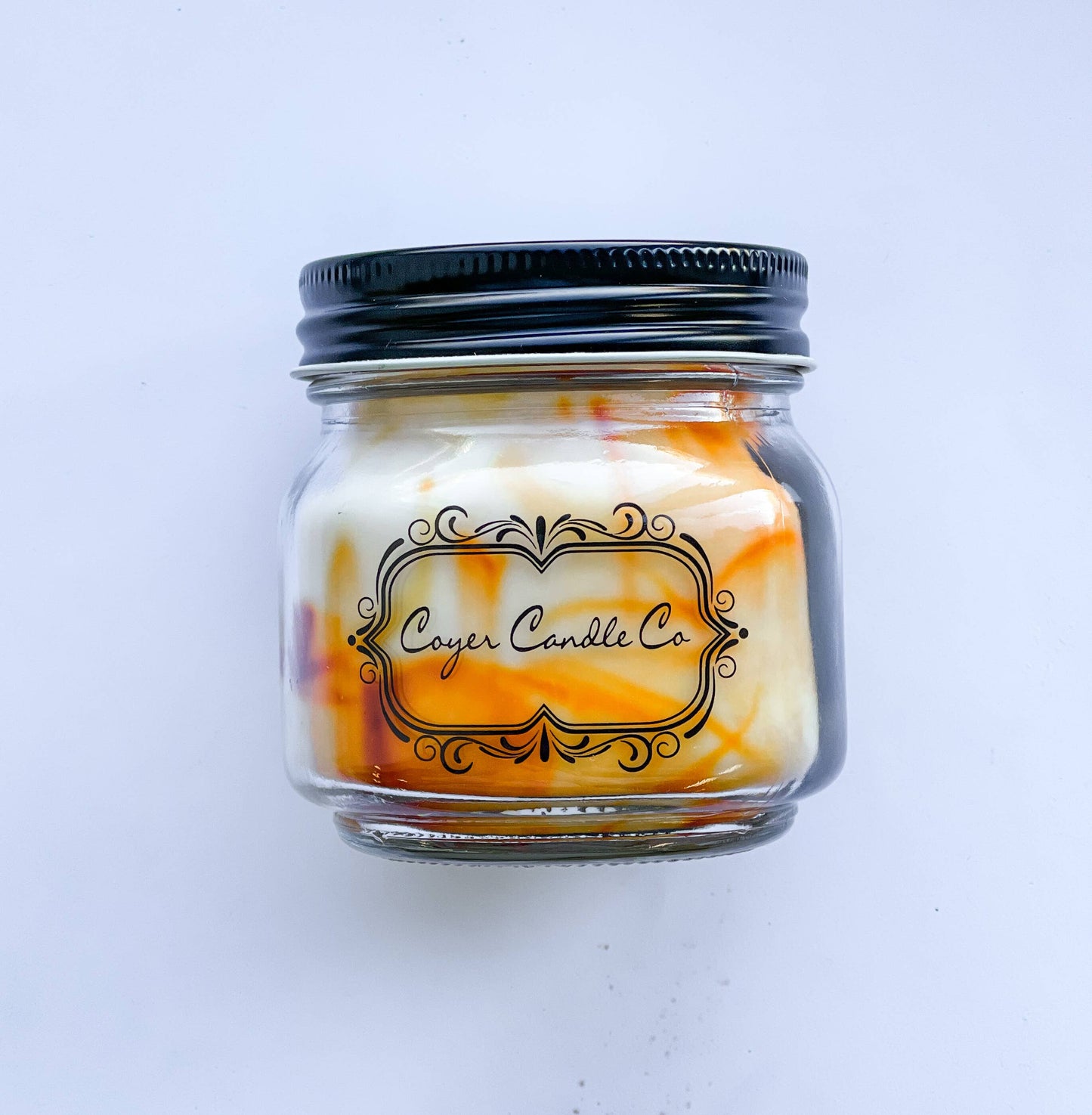 8 oz. Mason Jar Candles - Fall Collection: Apples 'n Cinnamon