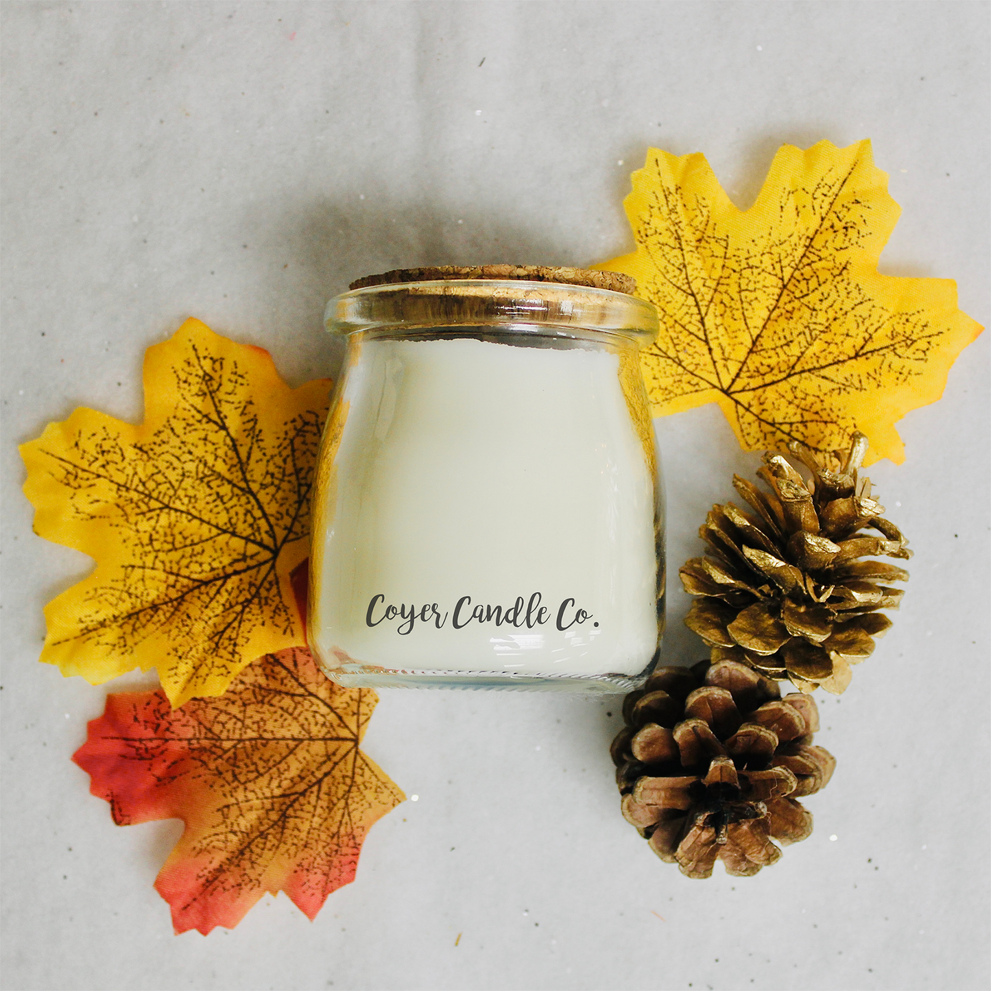 5 oz. Studio Jar with Cork Lid Candle - Fall Collection: Cranberry Spice / Dye-Free