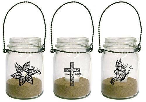 Divinity Boutique - Mason Jar Lanterns (3 Pack)