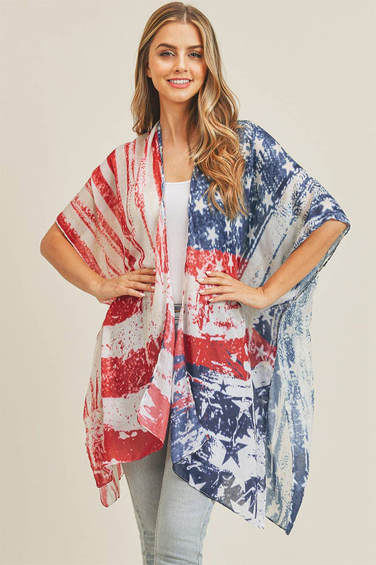 Hana - Vintage American Flag Kimono