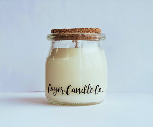 5 oz. Studio Jar with Cork Lid Candle - Fall Collection: Crisp Autumn Air / Dye-Free