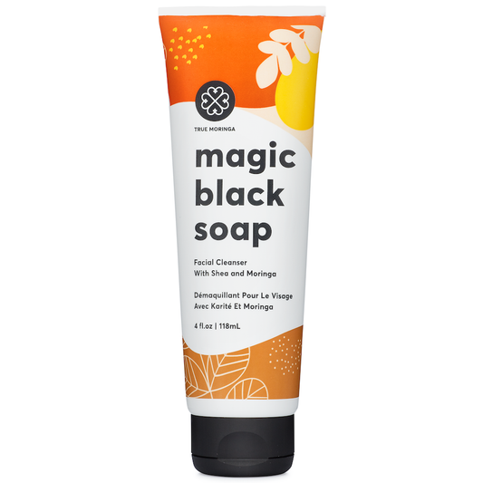 True Moringa - Magic Black Soap Facial Cleanser
