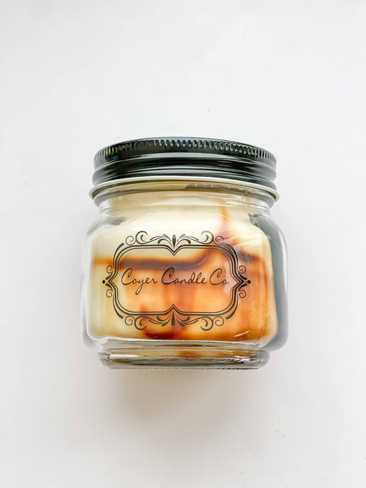 Coyer Candle Co. - 8 oz. Mason Jar Candles - Signature Collection: Pecans 'n Maple Syrup